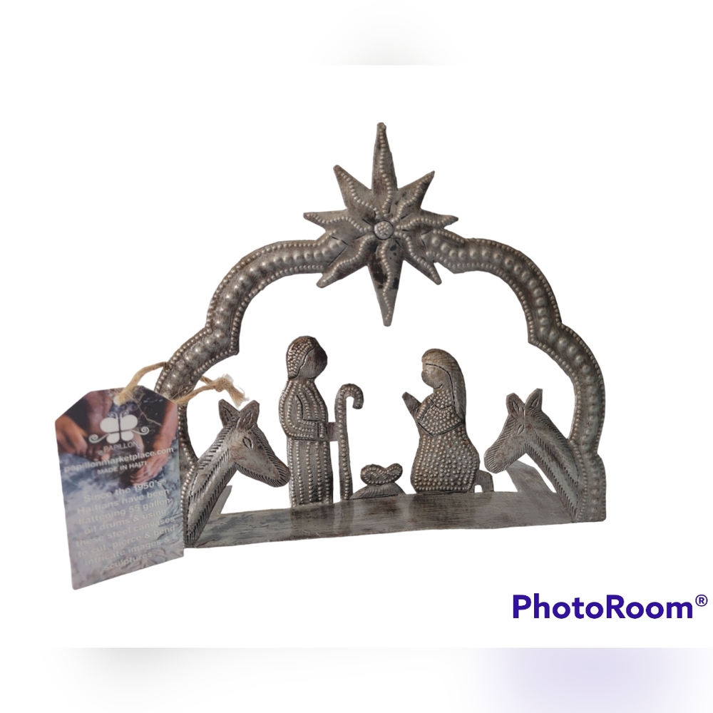 Haitian Nativity Handmade